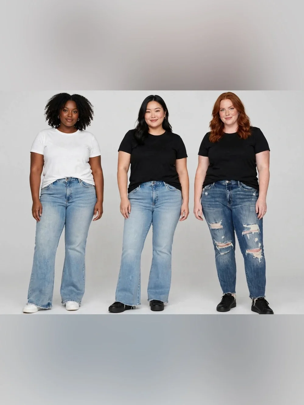 Judy Blue Light & Medium Blue Distressed Women's Jeans Set